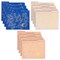 12 Pack Decorative Floral File Folders for Women with Gold Foil Accents, 1/3 Cut Tab Letter Size for Office Supplies (3 Colors, 11.5 x 9.5 In)